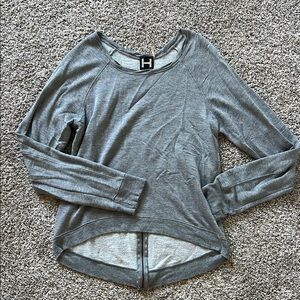 H by Bordeaux Heather Gray Top